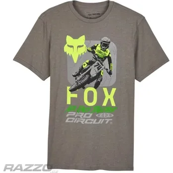 Pánské tričko Pánské tričko FOX X ProCircuit Premium SS Tee Heather Graphite L