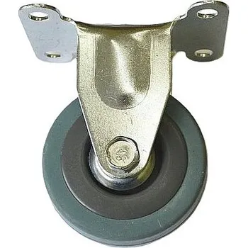 Nábytkové kování 50mm pevné šedá guma 27kg 002961