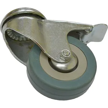 Pojezdové kolečko 50mm kolečko otočné+BRZDA+otvor pro šroub M10 002965