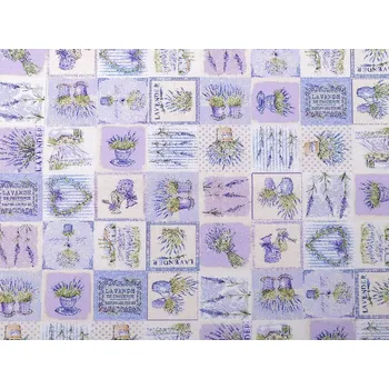 Dekorační látka Loneta levandule METRÁŽ - (78) režná světlá
