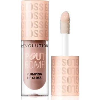 Lesk na rty Makeup Revolution Pout Bomb lesk na rty se zvětšujícím efektem odstín Milky Sheer Holo 4.6 ml