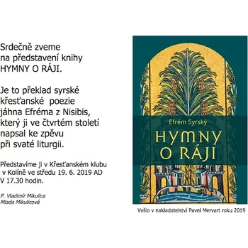 Populárně naučná literatura pro dospělé Pavel Mervart Hymny o ráji