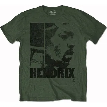 Pánská móda Jimi Hendrix Tričko Let Me Live Unisex Khaki Green S