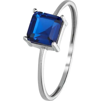 Prsten Zlaton Prsten bílé zlato se modrým kamenem vel.56 1.05g 000411510242