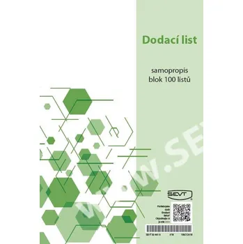 Tiskopis Dodací list A5 samopropis 100 listů