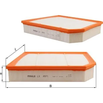Vzduchový filtr Vzduchový filtr MAHLE LX 4971