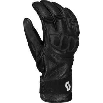Moto rukavice Kožené rukavice na motorku SCOTT SPORT ADV černé L