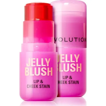 Rtěnka Makeup Revolution Jelly Blush tvářenka v tyčince na rty a tváře odstín Peach Orange 5.5 g