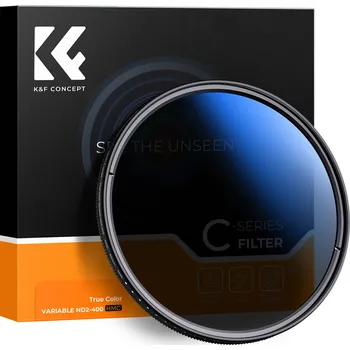 K&F 77MM, True Color Variable ND2~ND400, ultra-thin adjustable filter