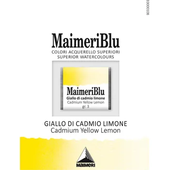 Vodová barva Maimeri Blu Akvarelová barva Cadmium Yellow Lemon 082 1,5 ml 1 ks