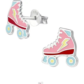 Náušnice Prosperk Puzetové náušnice ze stříbra - kolečkové brusle S4160