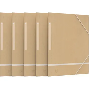 Archivační box Desky s gumou Oxford Touareg A4 Frosted White, kraft