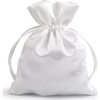 Výtvárné potřeby Dárkový pytlík 9,5x13 cm saténový, barva 1 Off White