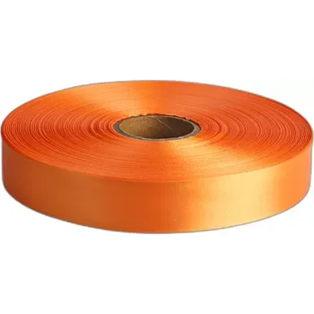Stuha Textilní stuha 25mm x 200m, oranžová, satén