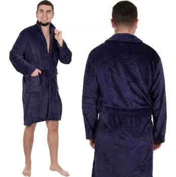 Pánský župan Pánský župan M/L SPRINGOS PRESTIGE tmavě modrý