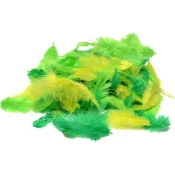 Peří Rayher, 10 g, zelené