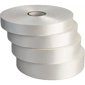 Speciální papír Textilní stuha Satén HD, bílá, délka 200 m