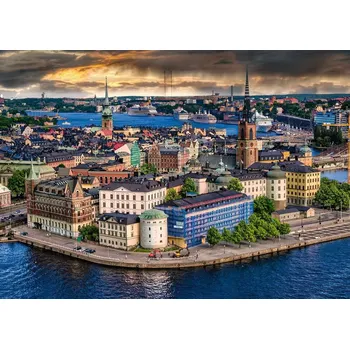 RAVENSBURGER Puzzle Skandinávie Stockholm, Švédsko 1000 dílků