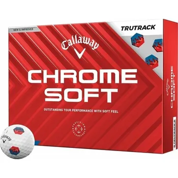 Golfový míček Callaway Chrome Soft 2024 White TruTrack 12 Golfové míčky