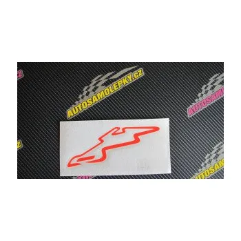 Samolepící dekorace Okruh Automotodrom Brno (10 - červená) SAMOLEPKA NA AUTO, NÁLEPKA, FÓLIE, POLEP, TUNING, VLASTNÍ TEXT, TISK, AUTOSAMOLEPKY.cz, POLEPY, OBRÁZEK, LOGO, 3D STICKERS