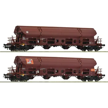 H0 - 2-dílný set výsypných vozů, DB / ROCO 77036