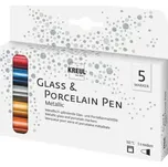 Kreul Metallic 'M' Fix na sklo a porcelán Mix 5 ks