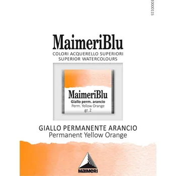 Vodová barva Maimeri Blu Akvarelová barva Permanent Yellow Orange 110 1,5 ml 1 ks