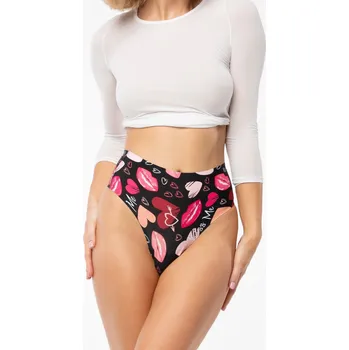 Dámské spodní prádlo Julimex Kiss Me String Maxi S-2XL černá XXL