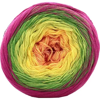Příze ReTwisst Filars Soft Cake 9026 meruňková, žlutá, zelená, fuchsiová