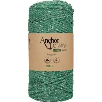 Příze Anchor Crafty Fine Metallic 65 m Pine Šňůra