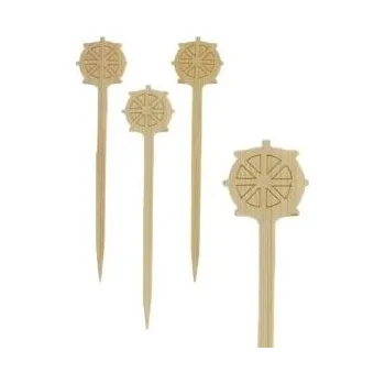 Jednorázové nádobí FINGERFOOD bambusový bodec KORMIDLO Papstar 90mm 200ks