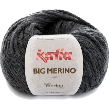 Příze Katia Big Merino 13 Dark Grey Pletací příze