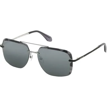 Sluneční brýle Adidas OR0017 68C Shine Palladium Matte Black/Smoke Mirror Silver Lifestyle brýle