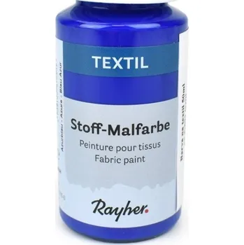Speciální výtvarná barva Barva na textil Rayher nezažehlovací, azurová, 50 ml