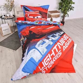 Povlečení Dětské povlečení Cars 80x80 + 140x200 cm