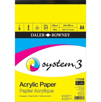 Daler Rowney System3 Acrylic Paper System3 Skicář 20 A4 230 g