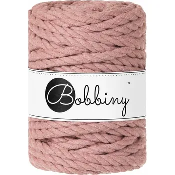 Bobbiny bavlněná šňůra na macramé 3ply 9MM blush
