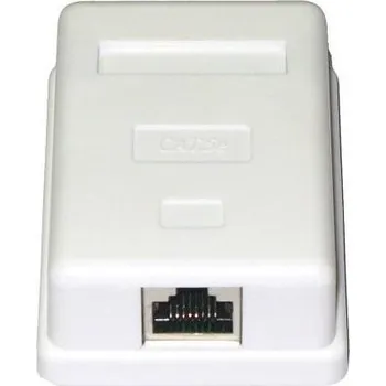 Video kabel OEM Zásuvka STP 1x RJ45 Cat5E, blok 110, na omítku SXO-11S-C5E