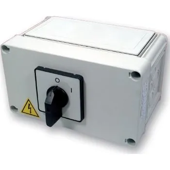 spínač SEZ S125 JPD 1103 A6 vačkový spínač s čelní deskou v krabici 125A, 0-1, 3P