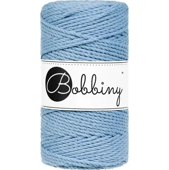Příze Bobbiny 3PLY Macramé Rope 3 mm 100 m Perfect Blue Šňůra