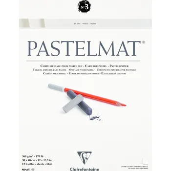 Clairefontaine Pastelmat Glued Pad N3 Skicář 12 30 x 40 cm 360 g