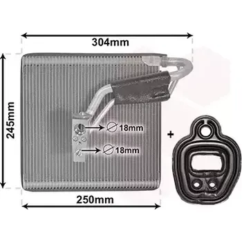 Klimatizace automobilu VAN WEZEL Výparník klimatizace VAW 5800V387 + DOPRAVA ZDARMA!