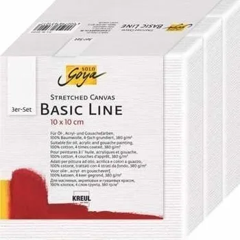 Malířské plátno Kreul Malířské plátno Basic Line 10 x 10 cm 3 ks