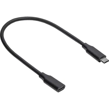 Elektrická zásuvka Akyga USB kabel USB-C ® zástrčka, USB-C ® zásuvka 0.30 m černá AK-USB-32