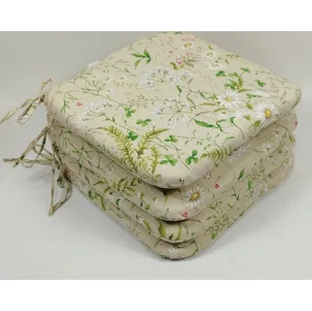 Podsedák Axin Trading s.r.o. Sedák 40x40 cm látka kapradí - set 4 kusy