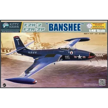 Plastikový model Kitty Hawk 1/48 F2H-2/-2P Banshee