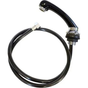 Vodovodní baterie Náhradní sprška s plastovou hadicí pro mycí box Hairway - černá (21-06) + dárek zdarma