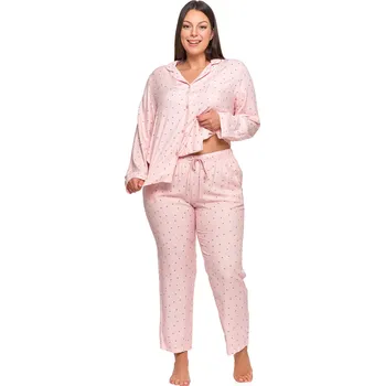 Dámské pyžamo Moraj PDD6800-002 barva:růžová 2XL