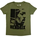Jimi Hendrix Let Me Live Khaki Green L Dámské Tričko