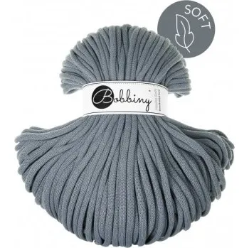Bobbiny bavlnená šnúra JUMBO Soft 8mm Steel